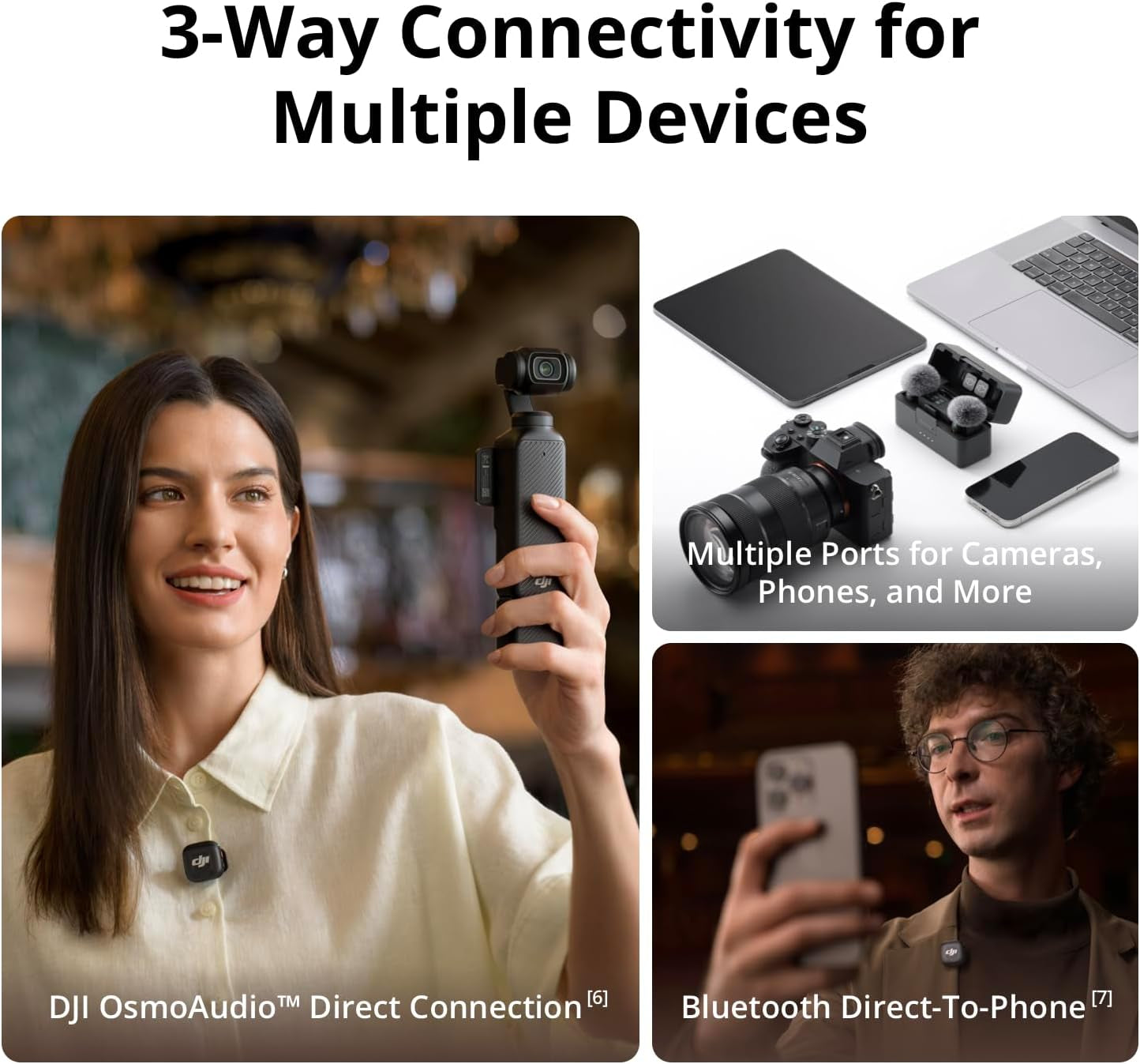 DJI Mic 3 (1 TX + 1 RX) + Lightning Adapter