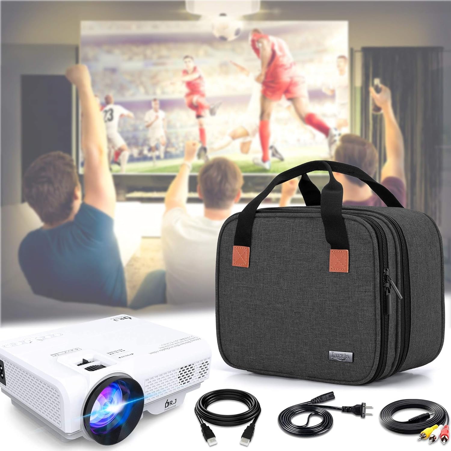 Carrying Bag Compatible with DR.J Mini Projector, Black