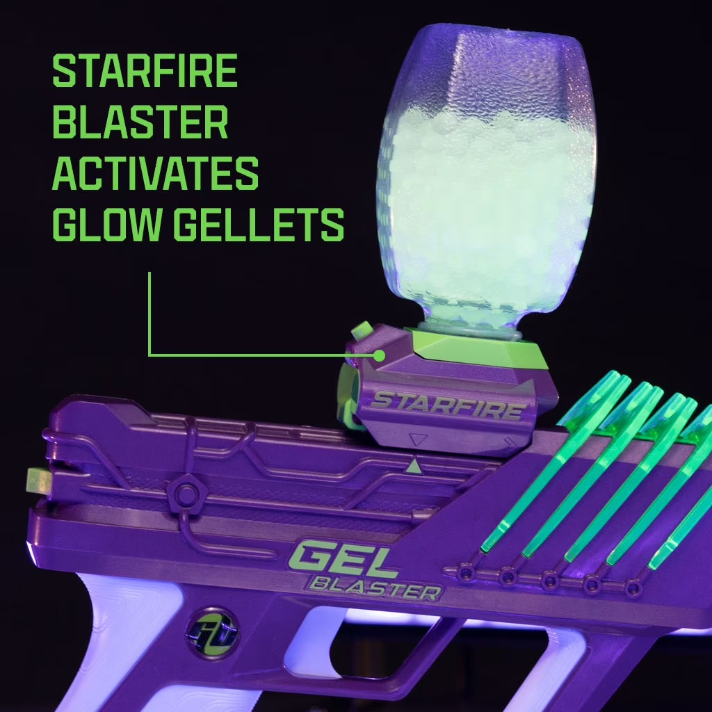 Starfire Gellets Water Bead Ammo, Non-Toxic, 10K Count, Glow-In-The-Dark