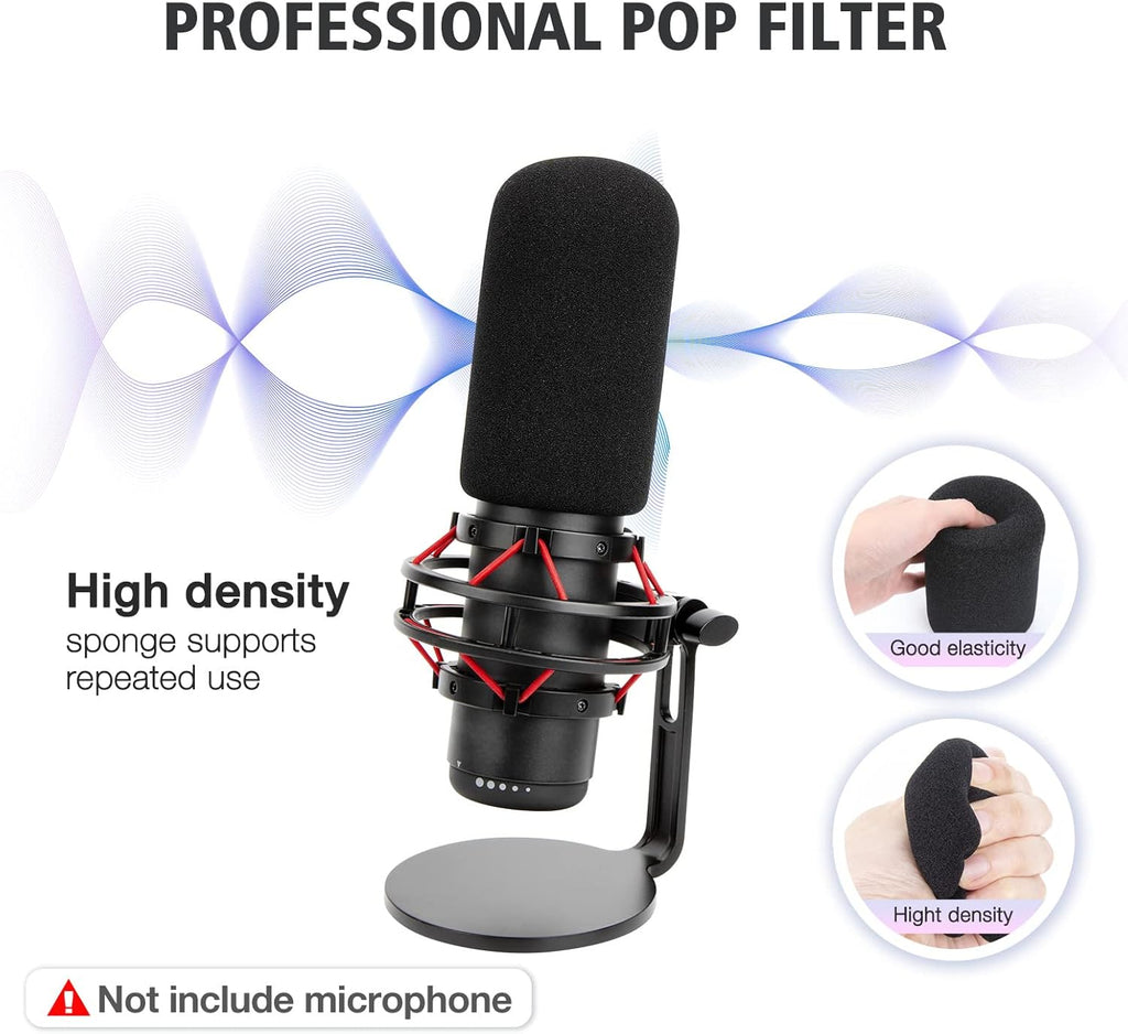 For Hyperx Quadcast S White Boom Arm - White Mic Arm Compatible with Hyper X Quadcast, Microphone Boom Arm with Pop Filter, Improve Sound Quality, Mic Boom Arm for Hyperx Quadcast by