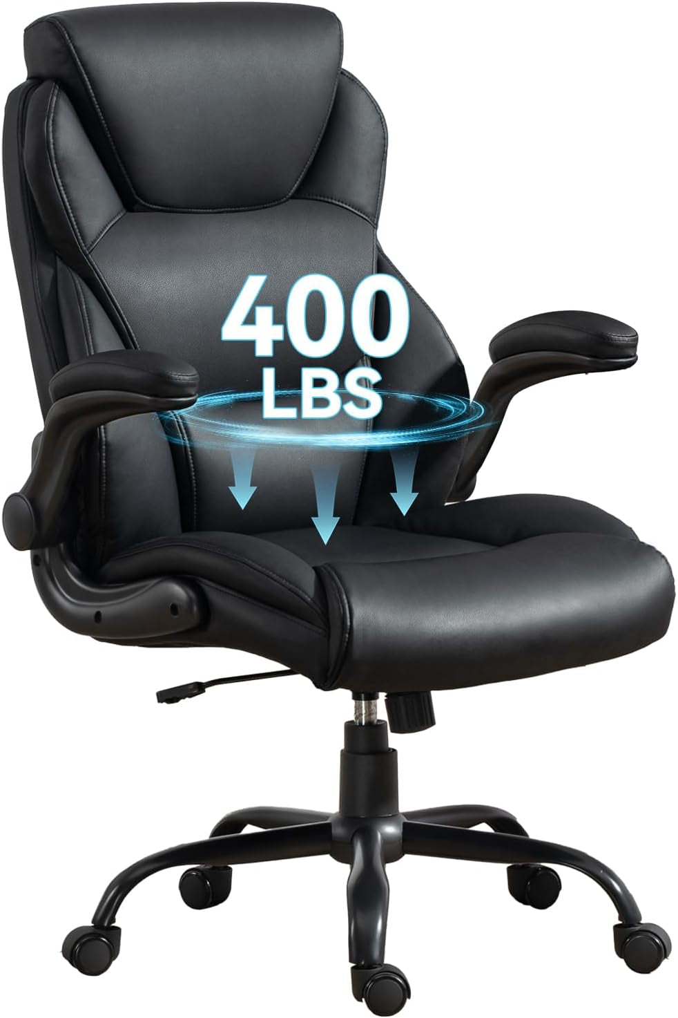 Big and Tall Office Chairs 400LBS Heavy Duty High Back Leather