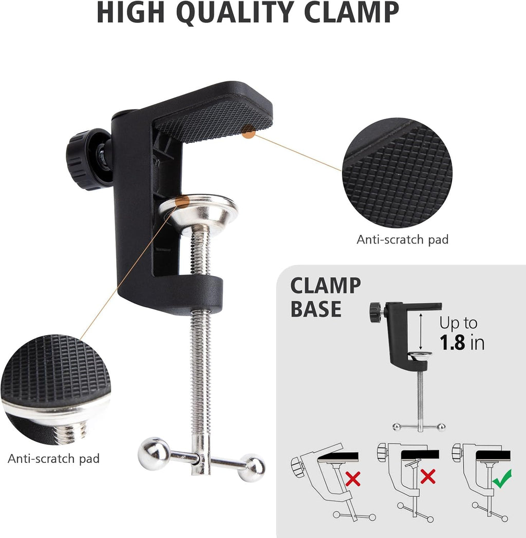 Hyperx Quadcast Boom Arm - Upgraded Red Boom Arm with Windscreen, Sound Insulation and Noise Reduction, Hyperx Quadcast Microphone Arm with 3/8" to 5/8" Adapter