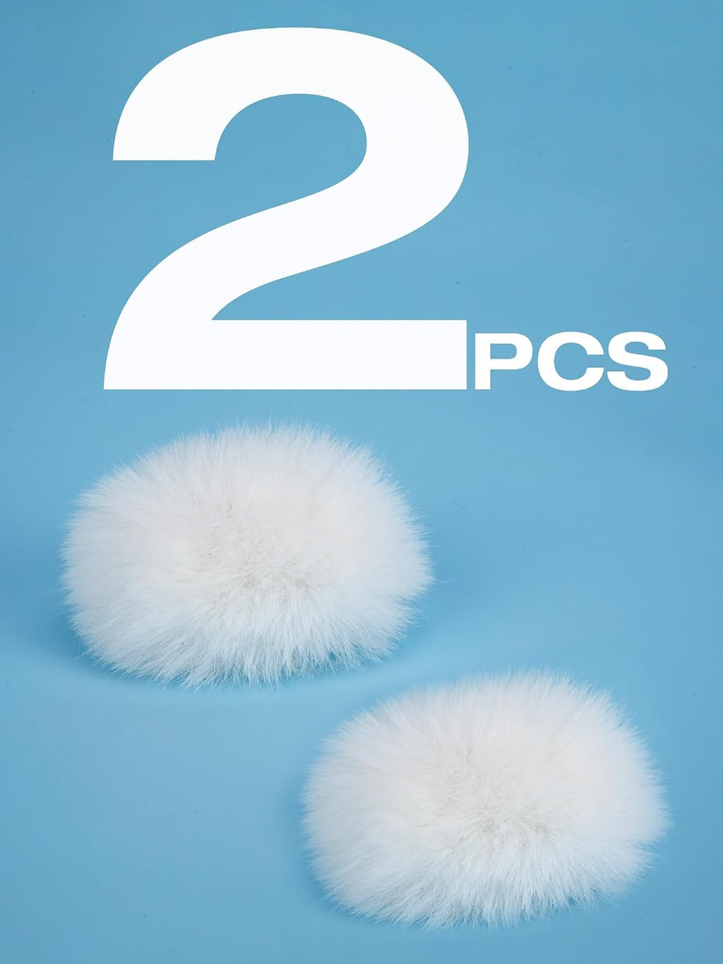 DJI Mic 2 Pop Filter - White DJI Wireless Microphone Outdoor Mic Cover Muff Pop Filter Noise Reduction, Mic Covers for DJI Microphone Wireless(2 PC)