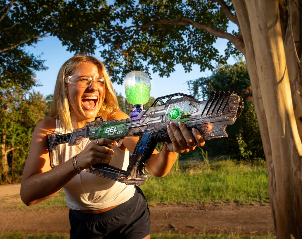 Surge XL 2 with Built-In Starfire Glow Activator – Upgraded Gelblaster Toy with 150+ Foot Range – Water Bead Ammo – Semi & Full Auto Modes – Glows in the Dark – 180-250 FPS – Ages 14+
