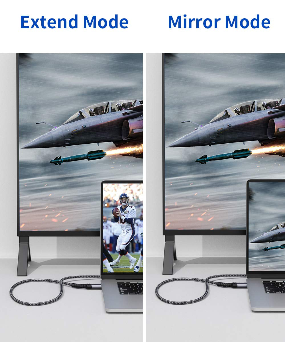 Displayport to HDMI Cable 10FT 4K@30Hz, DP Source to HDMI Display,Uhd