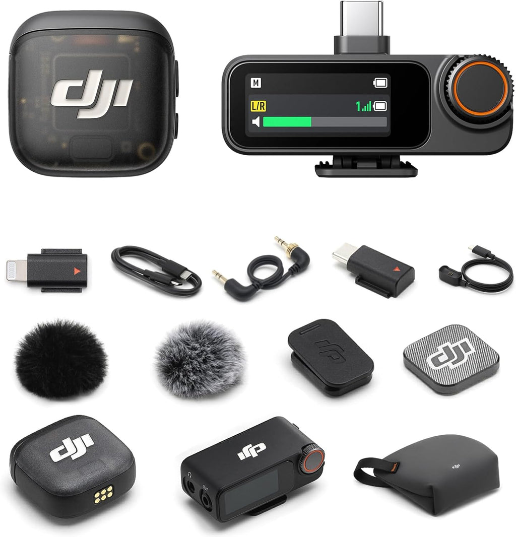 DJI Mic 3 (1 TX + 1 RX) + Lightning Adapter
