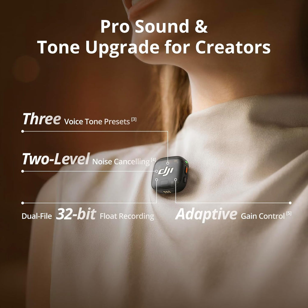 DJI Mic 3 (1 TX + 1 RX) + Lightning Adapter