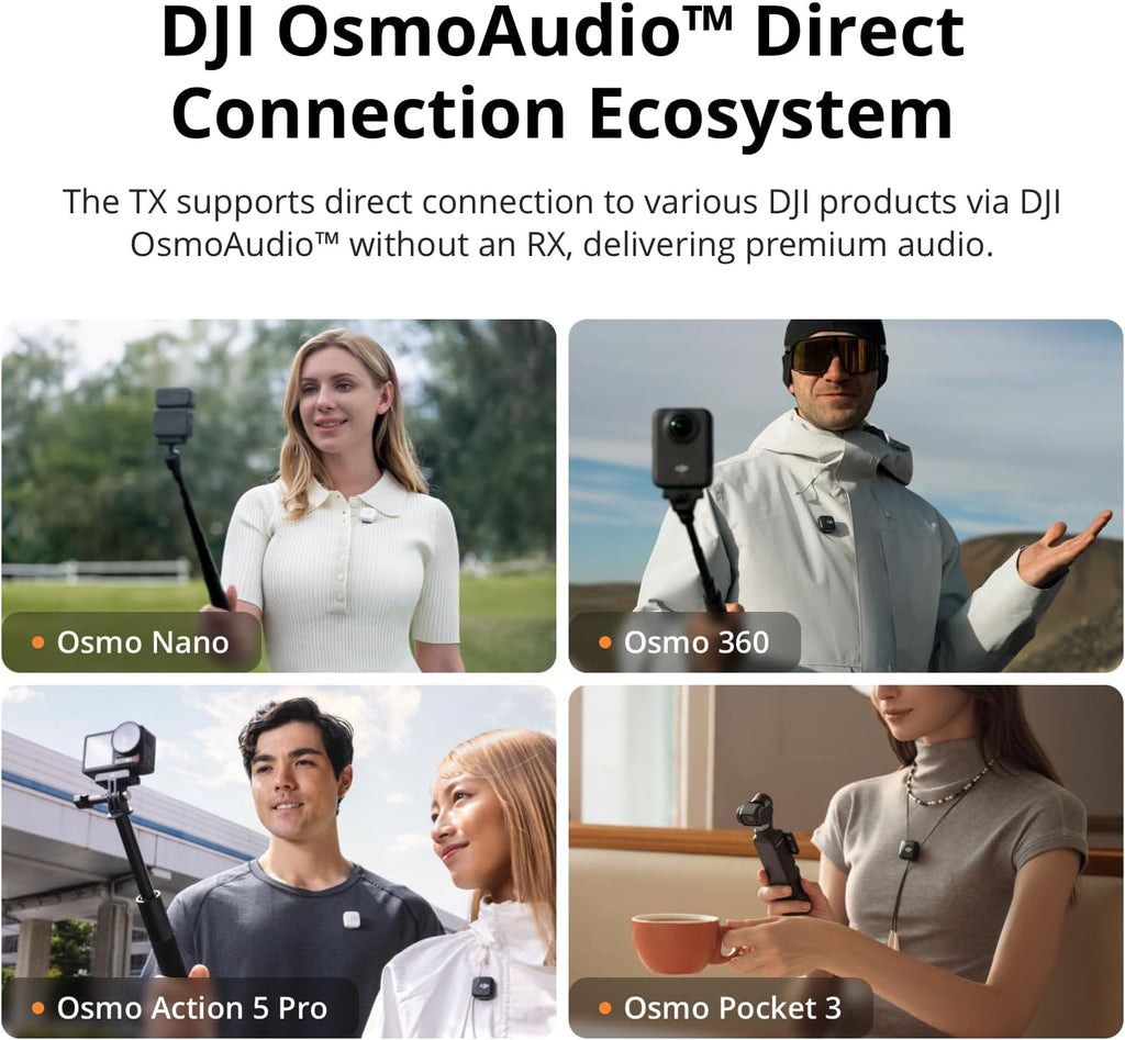 DJI Mic 2 Transmitter (Pearl White), Wireless Microphone