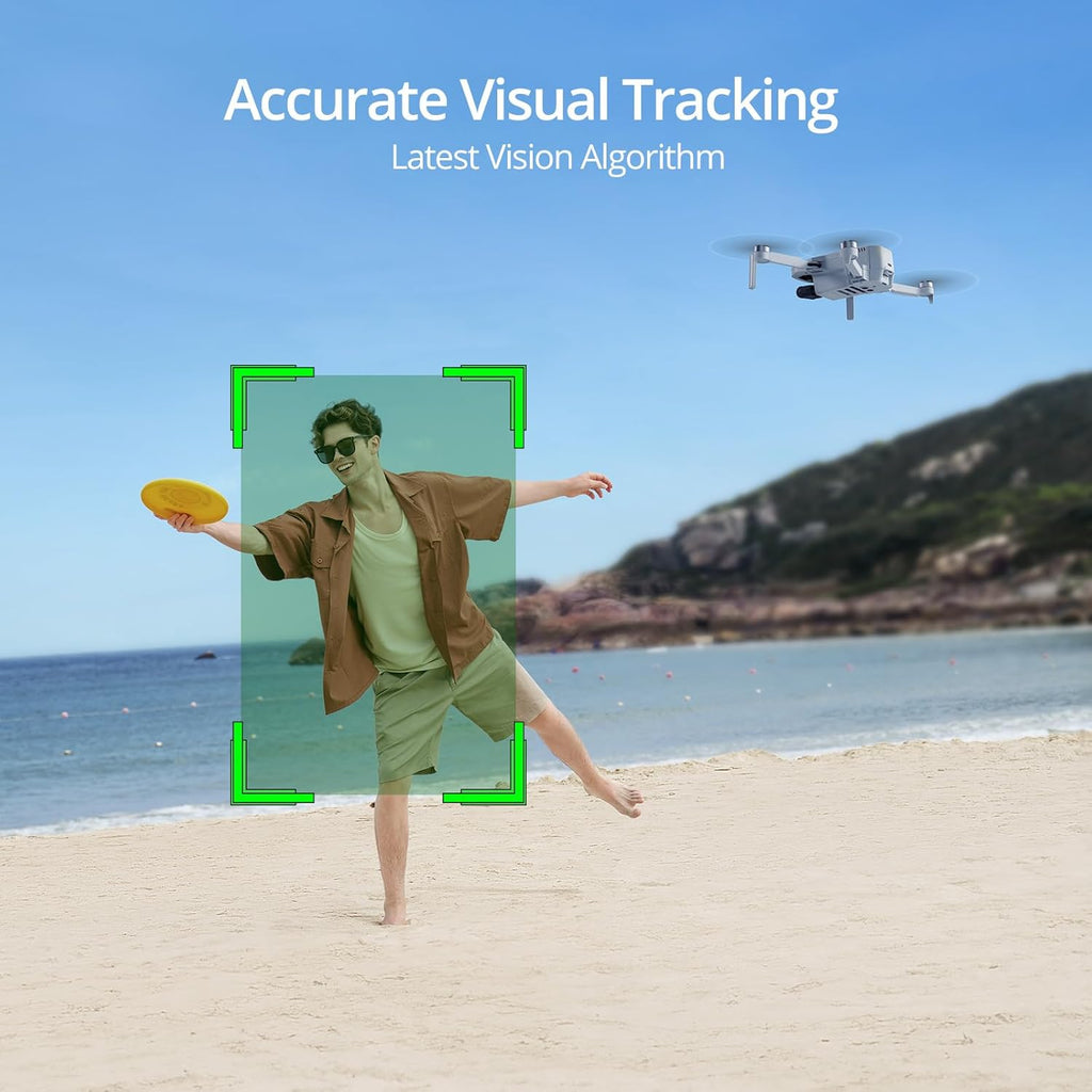 ATOM 3-Axis Gimbal 4K GPS Drone, under 249G, 32 Mins Flight, 6KM Long Range Transmission, Visual Tracking, 4K/30FPS Quickshots, 12MP Photo, Lightweight and Foldable for Adults Beginners | 4K/30FPS Quickshots, 12MP Photo, Visual Tracking, under 249G, Lightweight and Foldable for Adults Beginners, Auto Return