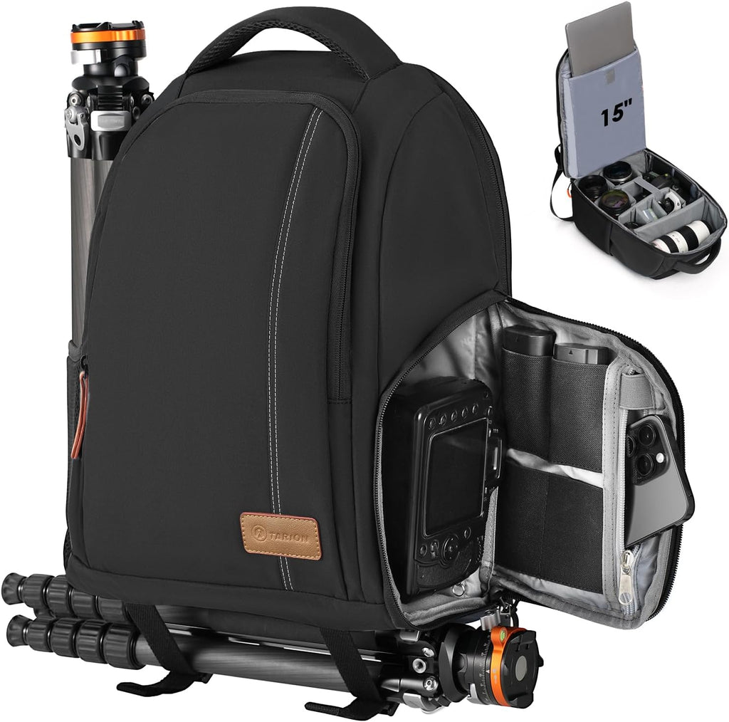 Camera Backpack for Photographers Compact 15L, TB04 Black