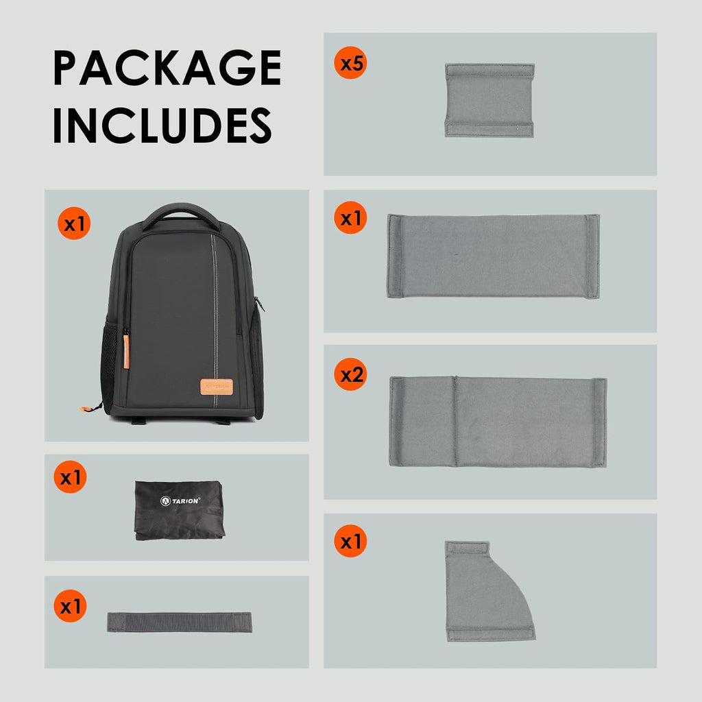 Camera Backpack for Photographers Compact 15L, TB04 Black