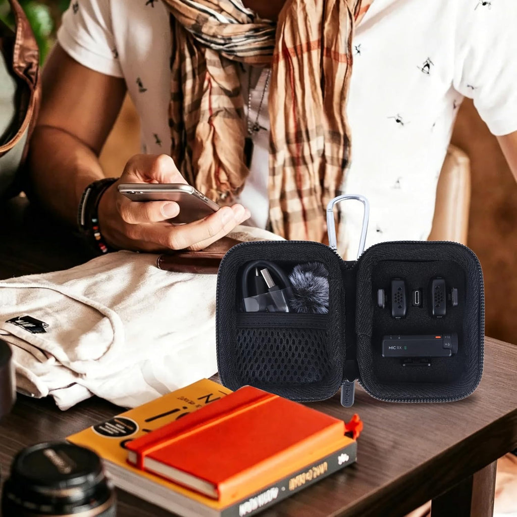 Storage Case Compatible with DJI Mic Mini (2 TX + 1 RX) Wireless Lavalier Microphone (Storage Case for Mic)